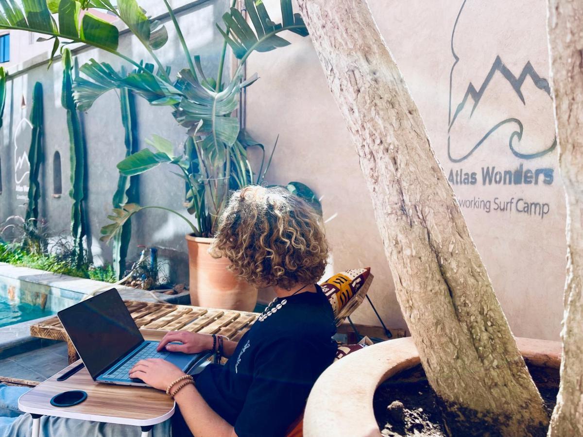 Atlas Wonders Coworking Surf Camp Taghazout Exterior foto